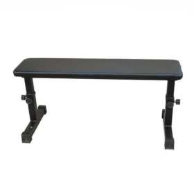 Home Flat Dumbbell Bench Comfortable Design Home Fitness Strength Training Bench (Option: Black)